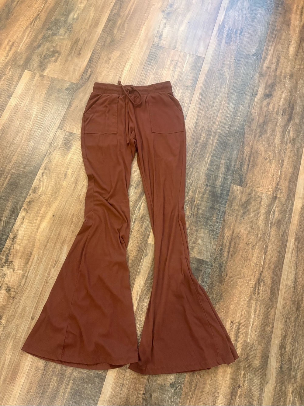 Rue21 Brown Flared Lounge Pants with Front Pockets